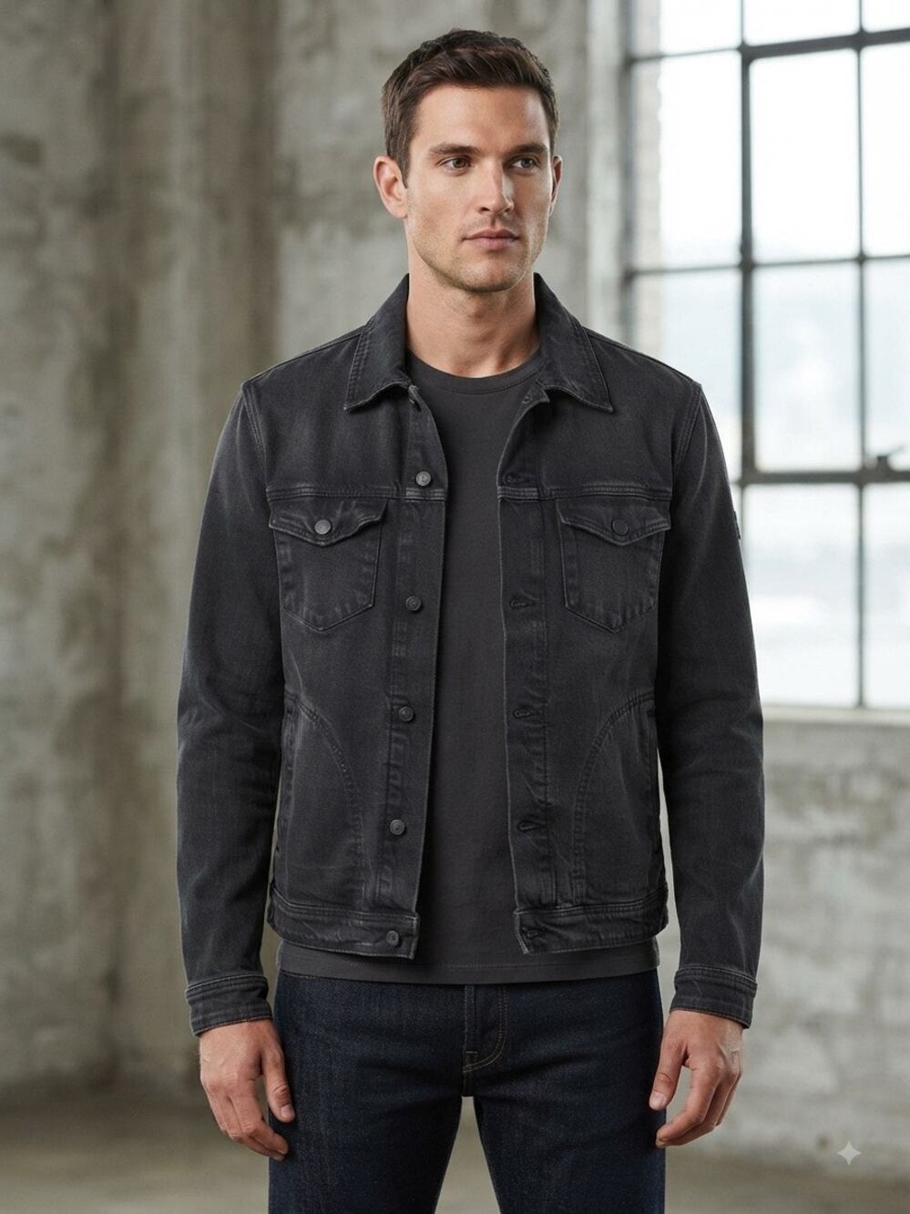 Men’s blanknyc denim trucker jacket size medium